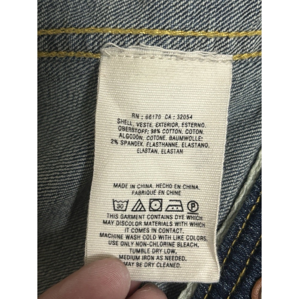 Anthropologie Pilcro & The Letterpress Classic Denim Jean Jacket Women's Small - Picture 12 of 14